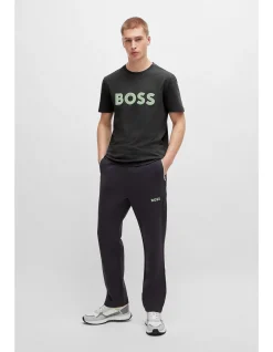 Mesh-Logo Cotton Jersey T-Shirt