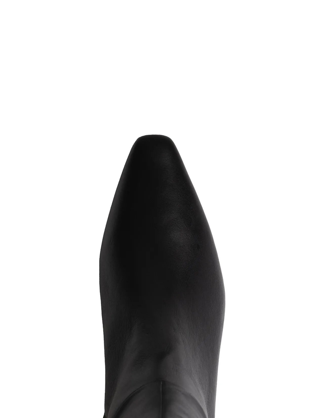 Mia Black Leather Knee High Boot
