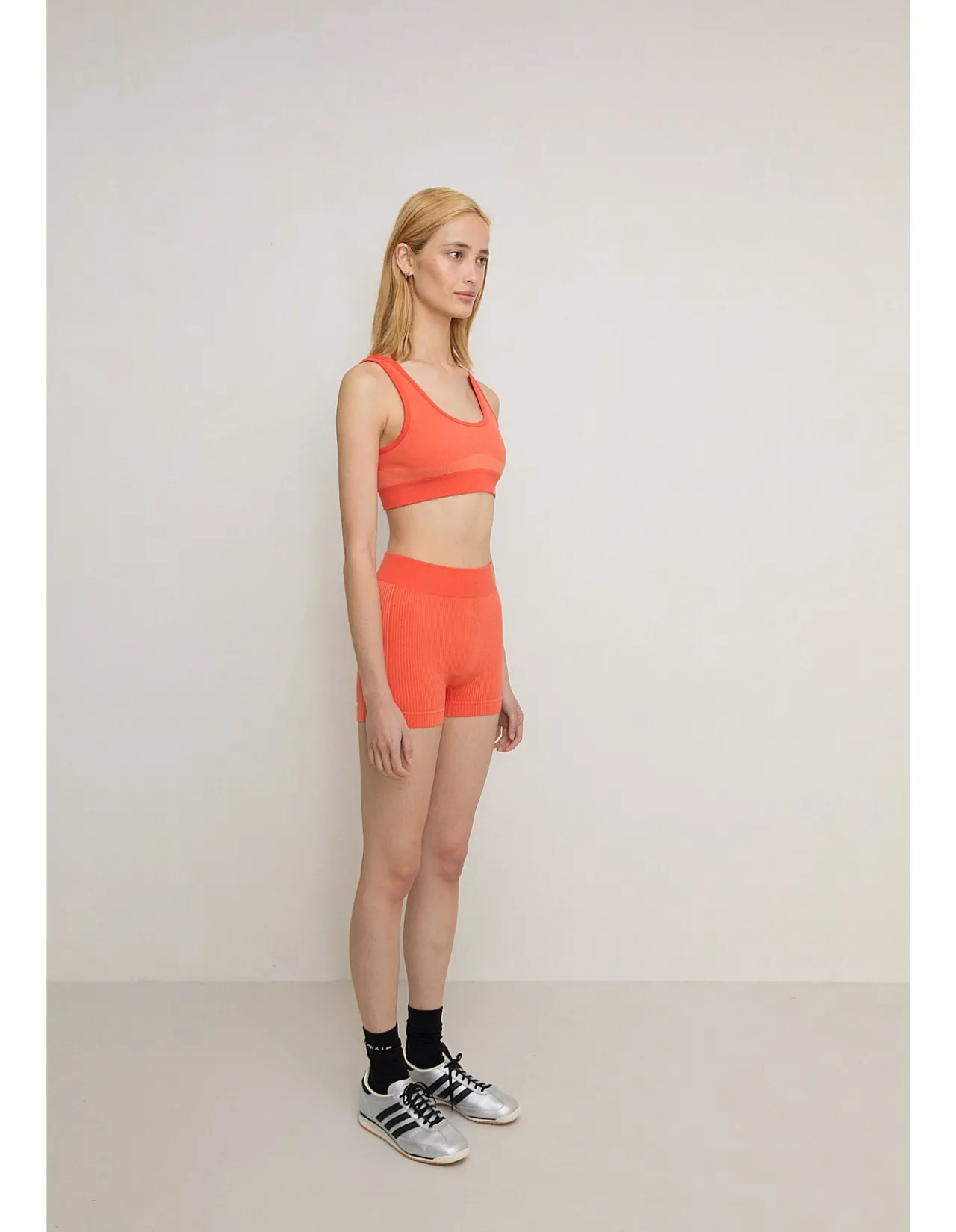 MICRO WOOL MINI SHORT - PAPAYA