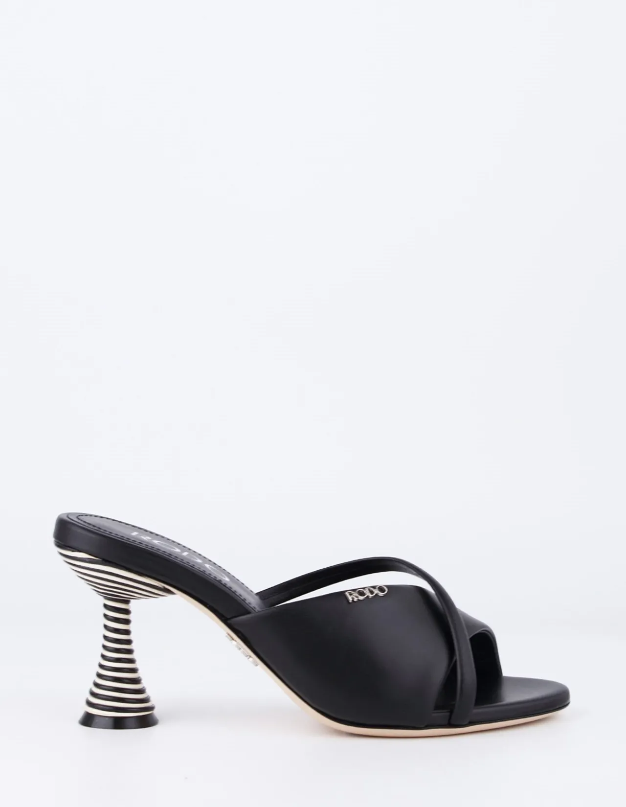 MIDOLLINO CALF HEEL 55 SANDAL