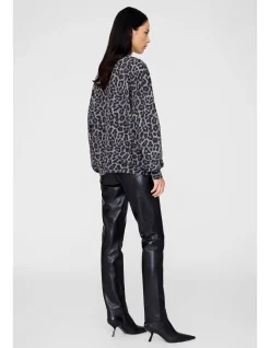 MILES CREWNECK SWEATSHIRT LEOPARD