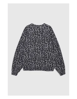 MILES CREWNECK SWEATSHIRT LEOPARD