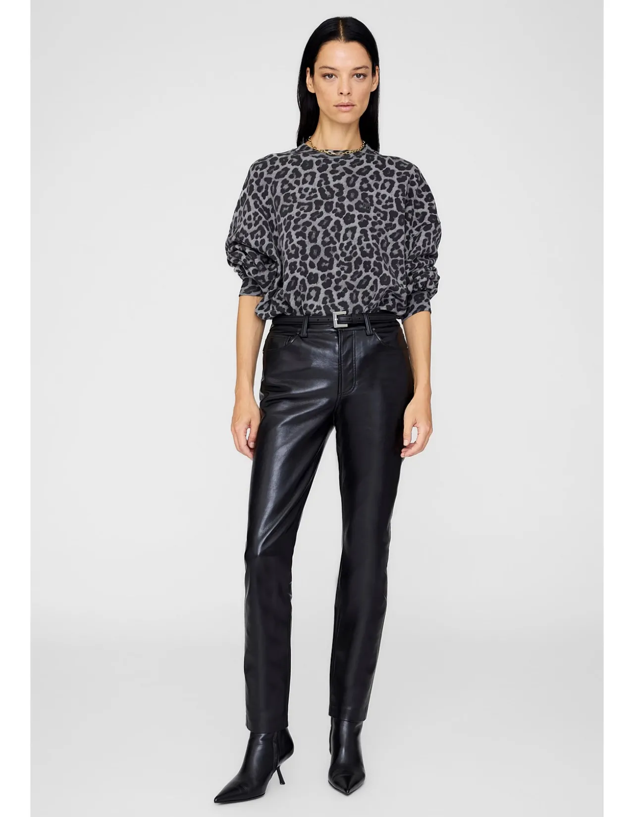 MILES CREWNECK SWEATSHIRT LEOPARD