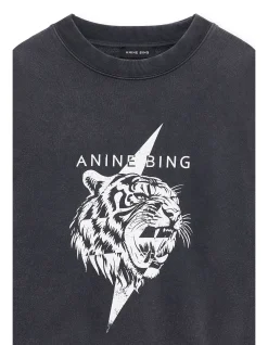 MILES SWEATSHIRT TIGER - VINTAGE BLACK