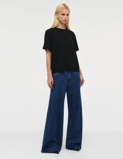 Milla Wide Mid Rise Rigid Wide Leg Jeans