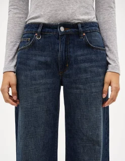 Milla Wide Mid Rise Rigid Wide Leg Jeans