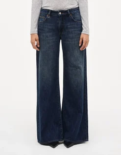 Milla Wide Mid Rise Rigid Wide Leg Jeans