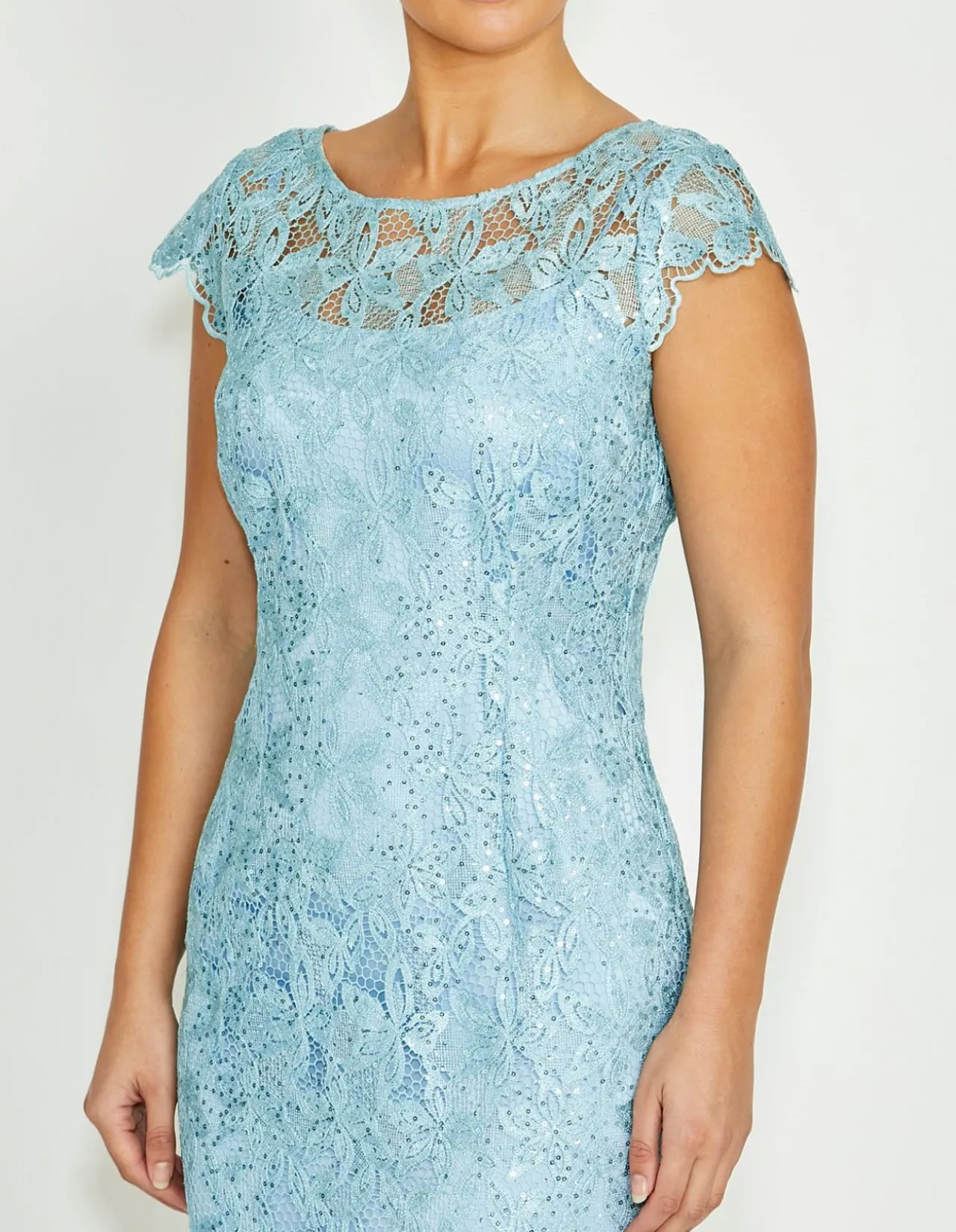 MILLICENT SILVER MINT DRESS