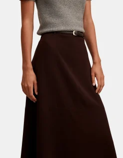 MILLIE BELTED MIDI SKIRT