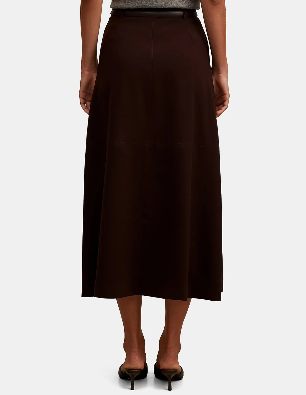 MILLIE BELTED MIDI SKIRT