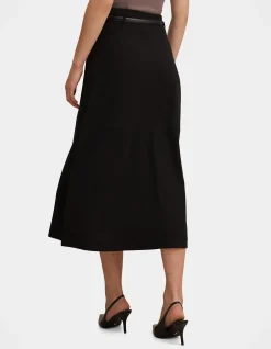 MILLIE BELTED MIDI SKIRT