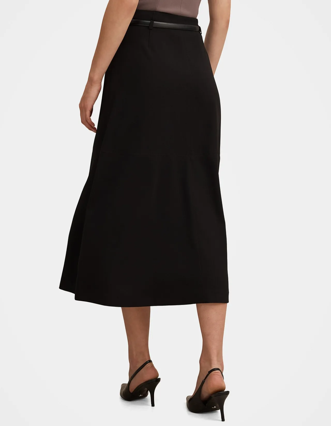 MILLIE BELTED MIDI SKIRT