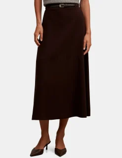 MILLIE BELTED MIDI SKIRT