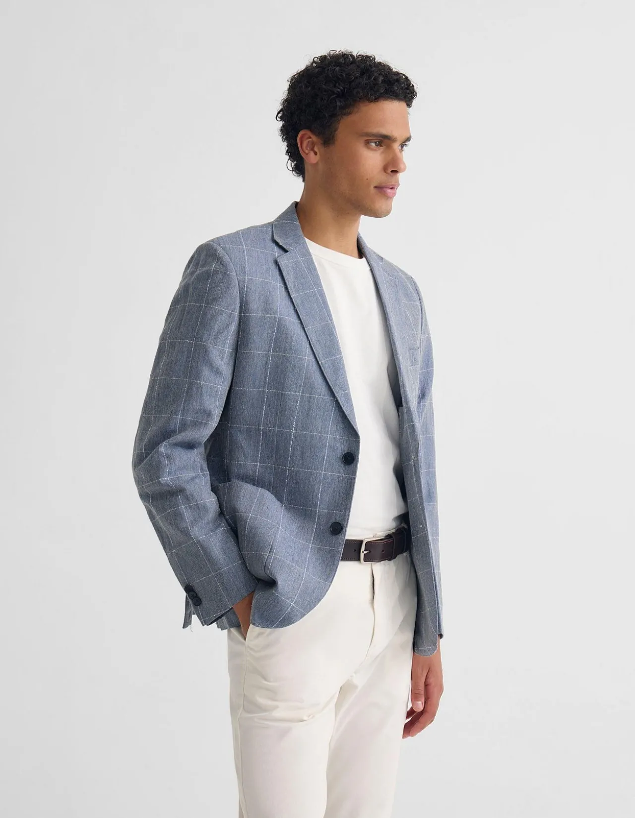 MILTON 1/2 LINED CHECKED BLAZER