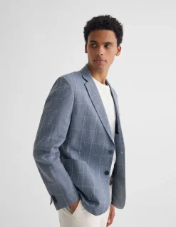 MILTON 1/2 LINED CHECKED BLAZER