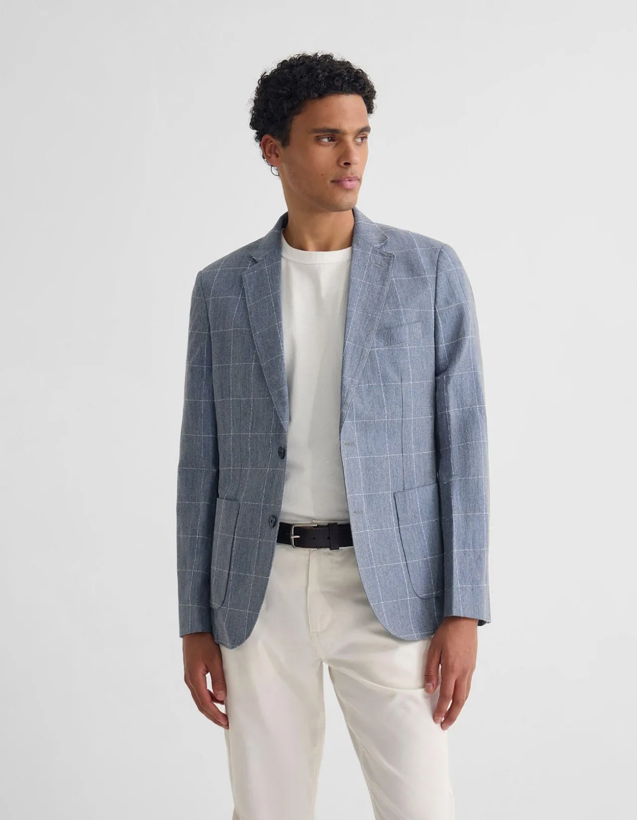 MILTON 1/2 LINED CHECKED BLAZER