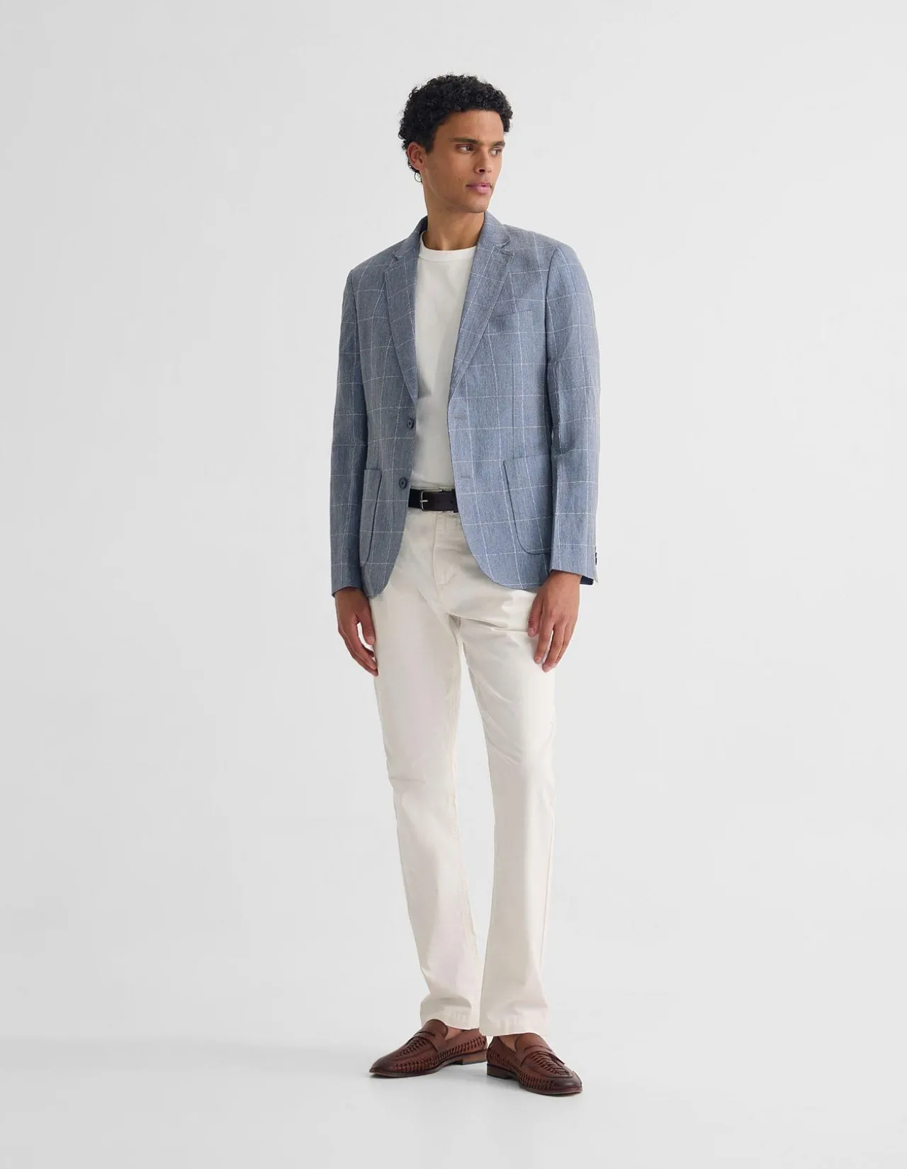 MILTON 1/2 LINED CHECKED BLAZER