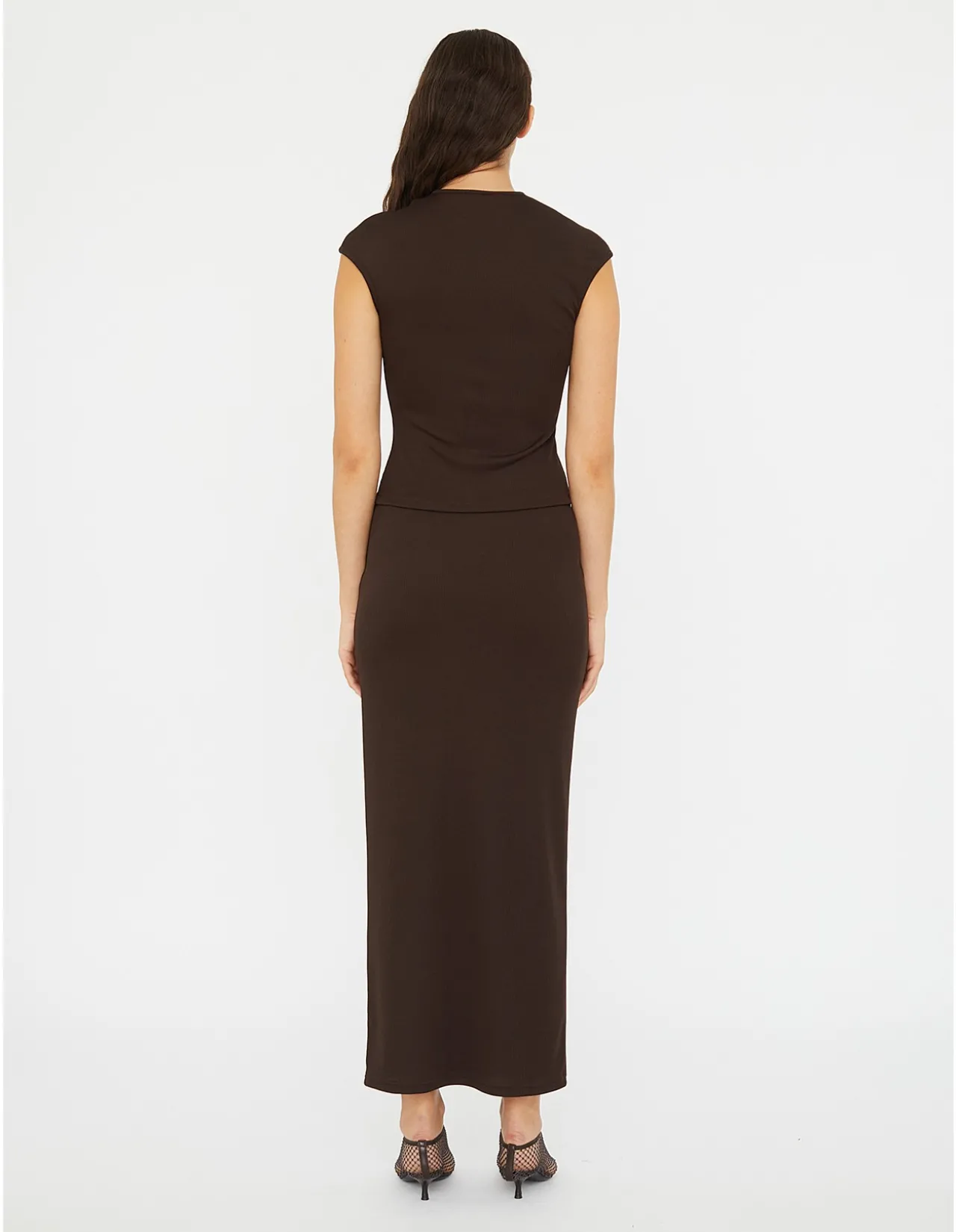 MINERAL STONE RUCHED MAXI SKIRT