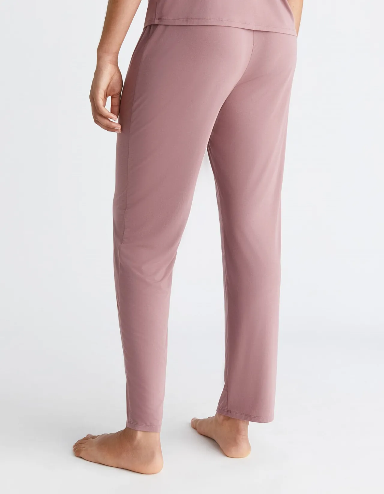 MINIMALIST MICRO WITH LACE LOUNGE SLEEP PANT CAPRI ROSE