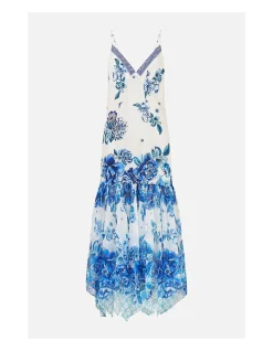 MINIMAL SLIP WITH PLEATED CHIFFON SKIRT