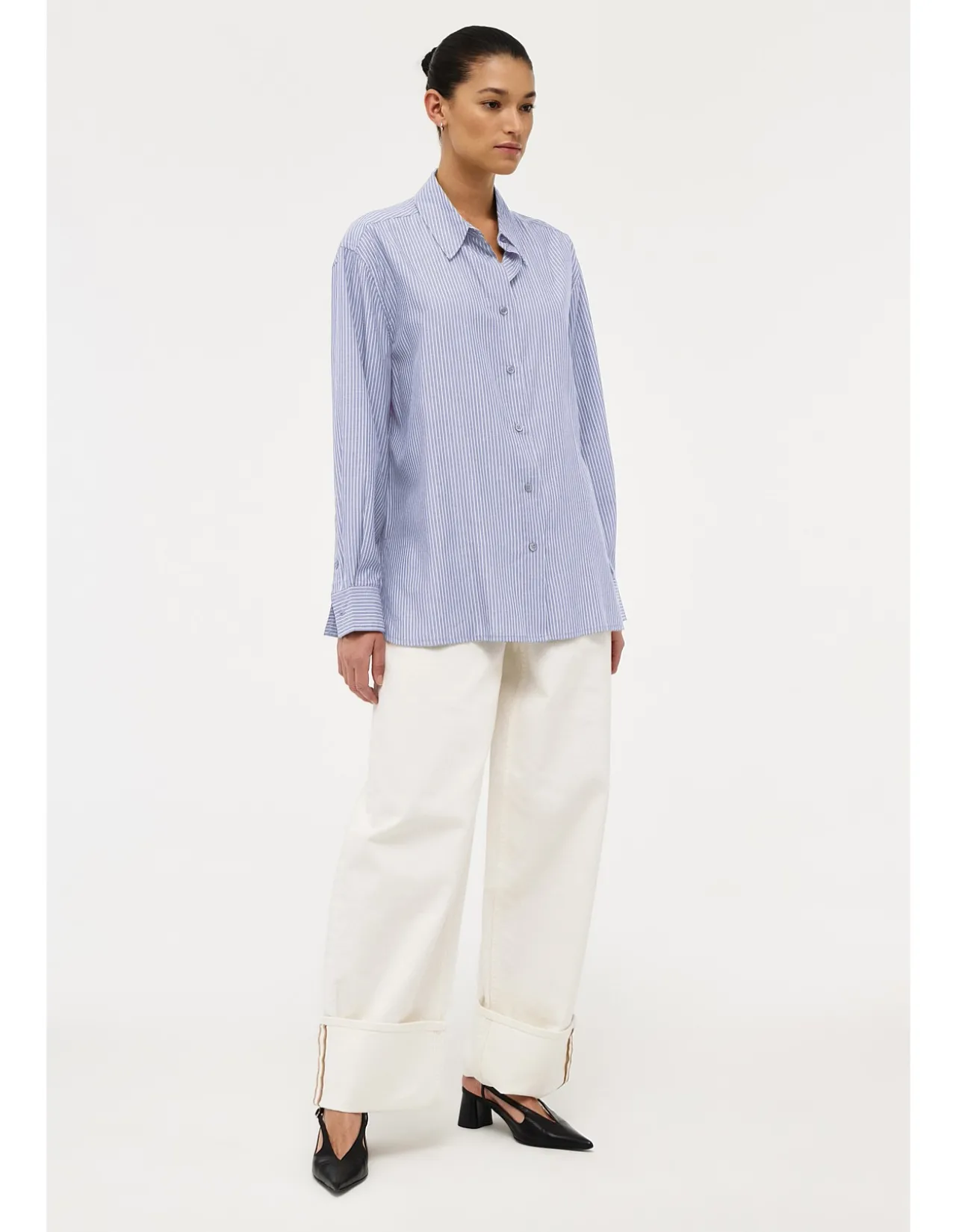 Mirage Drape Stripe Shirt