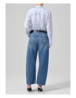 Miro High Rise Barrel Leg Denim Jeans