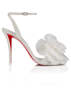 MISS Z FLORA 100 NAPPA PERLE LIN SNOW PUMP