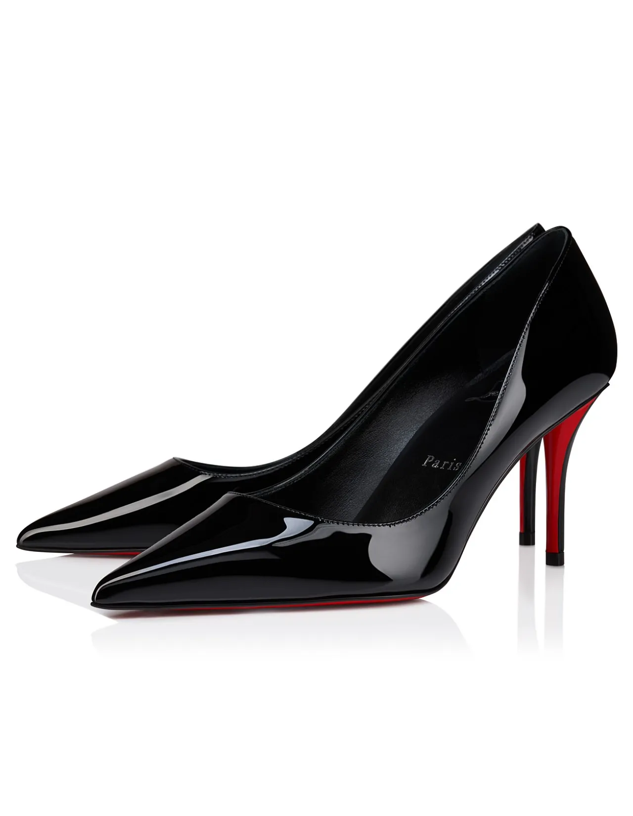 MISS Z 80MM PATENT LINING BLACK PUMPS