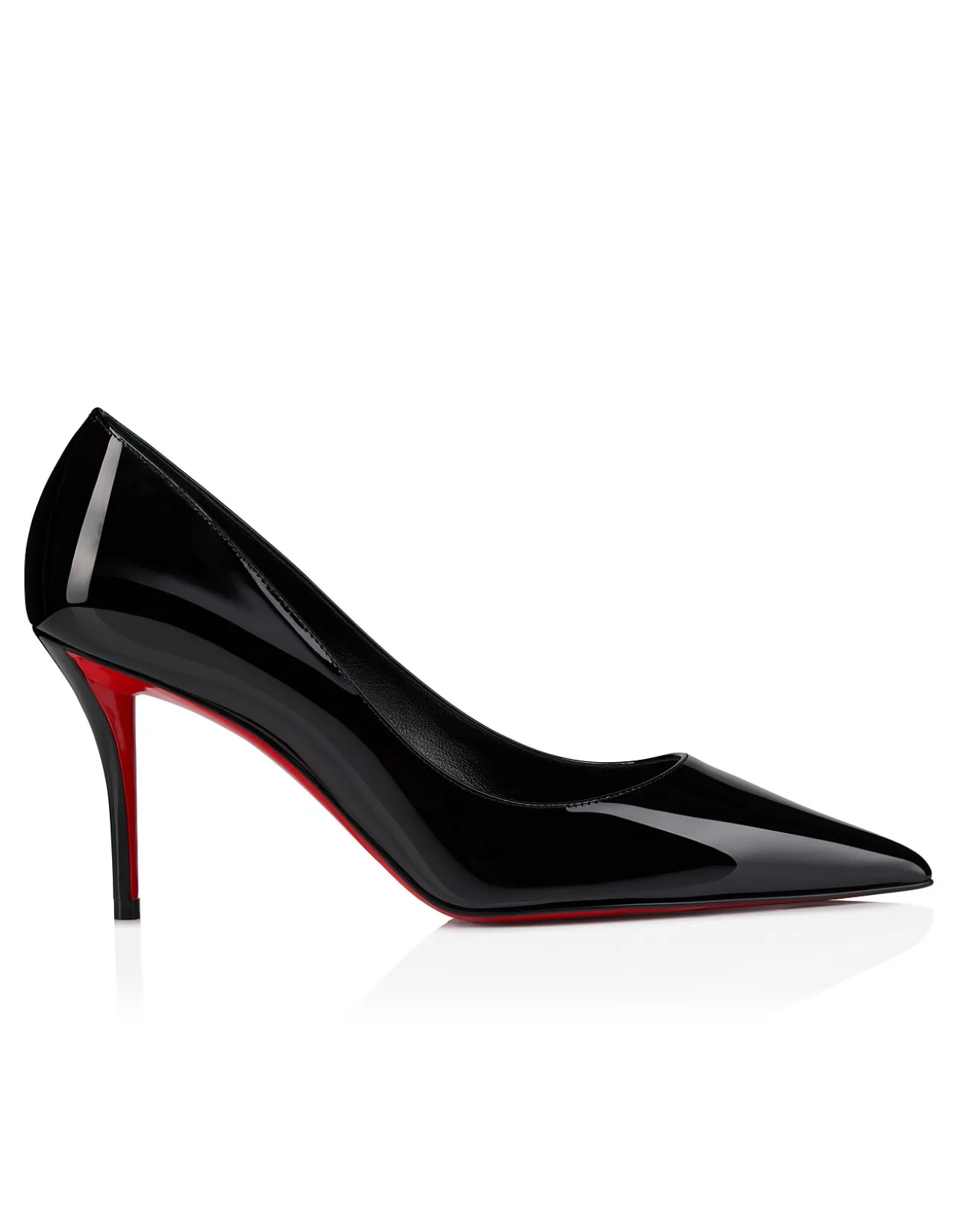 MISS Z 80MM PATENT LINING BLACK PUMPS