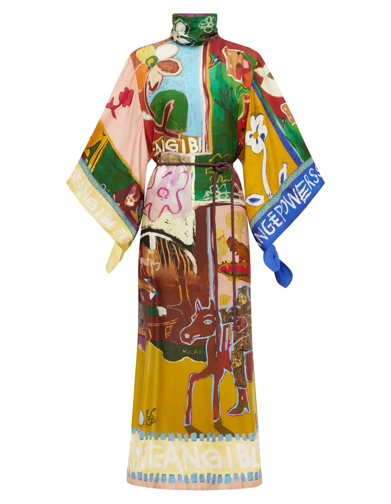 MLAK SILK MIDI DRESS