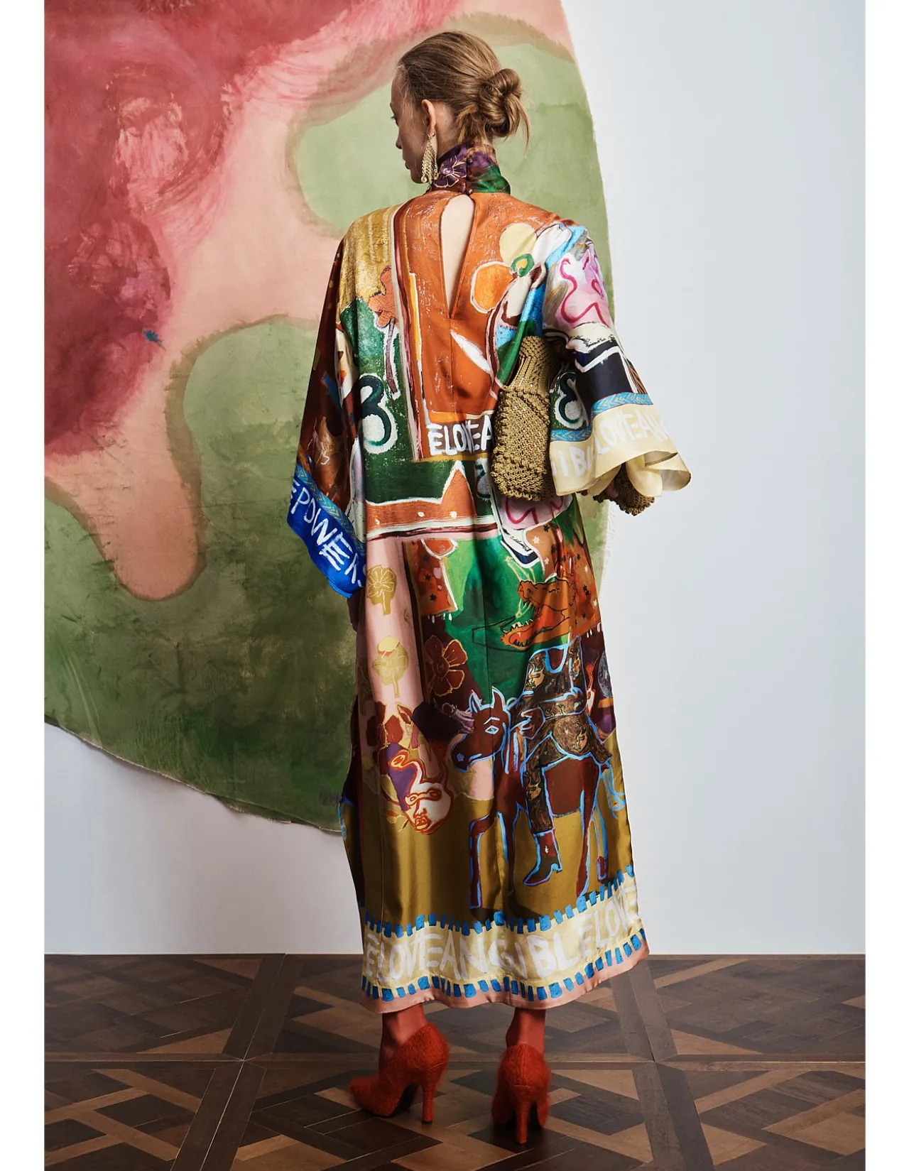 MLAK SILK MIDI DRESS