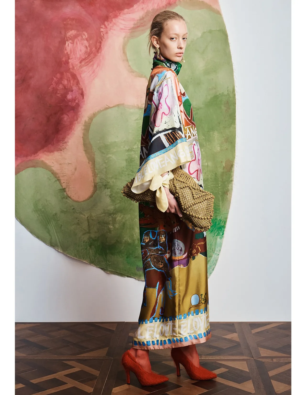 MLAK SILK MIDI DRESS