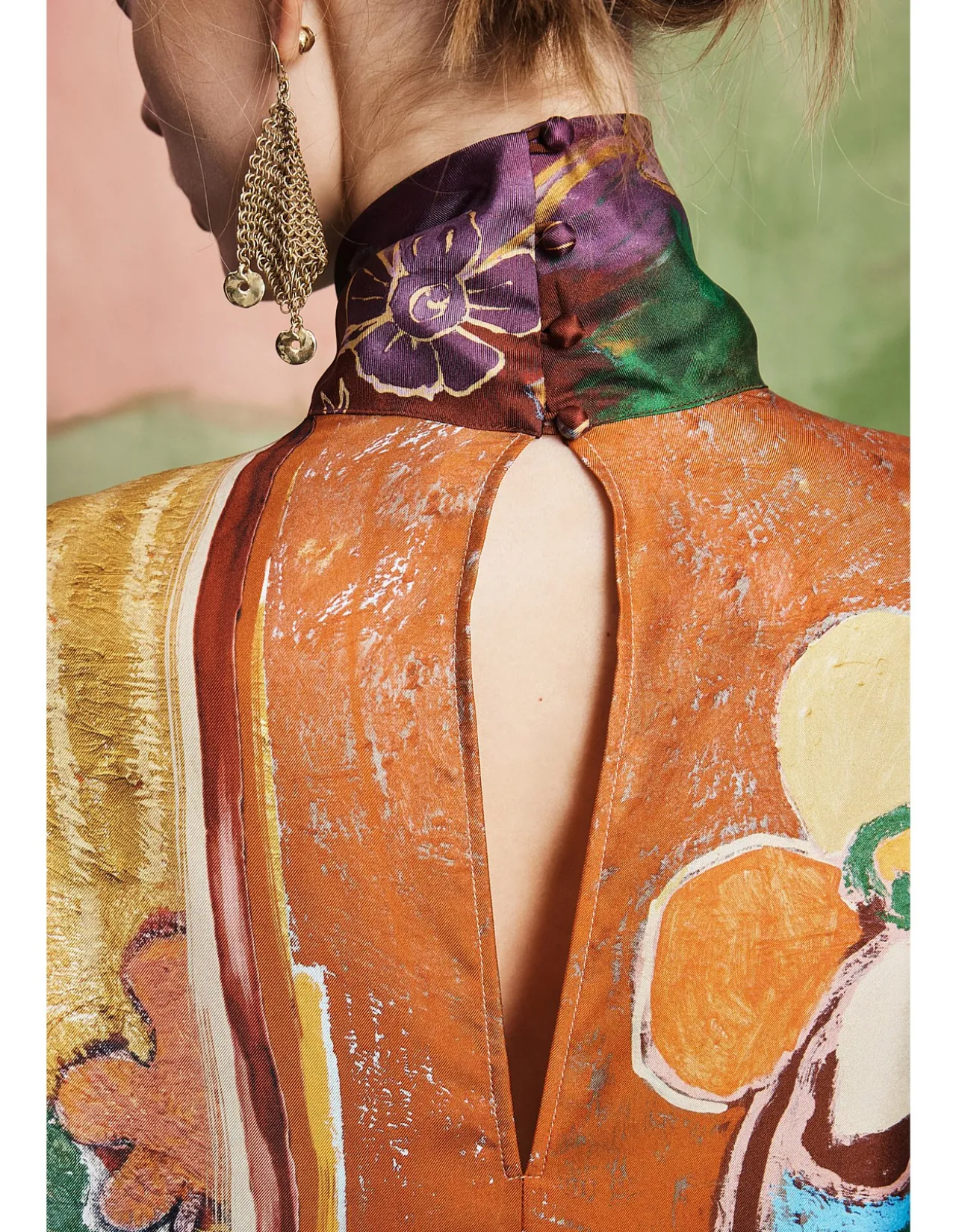 MLAK SILK MIDI DRESS