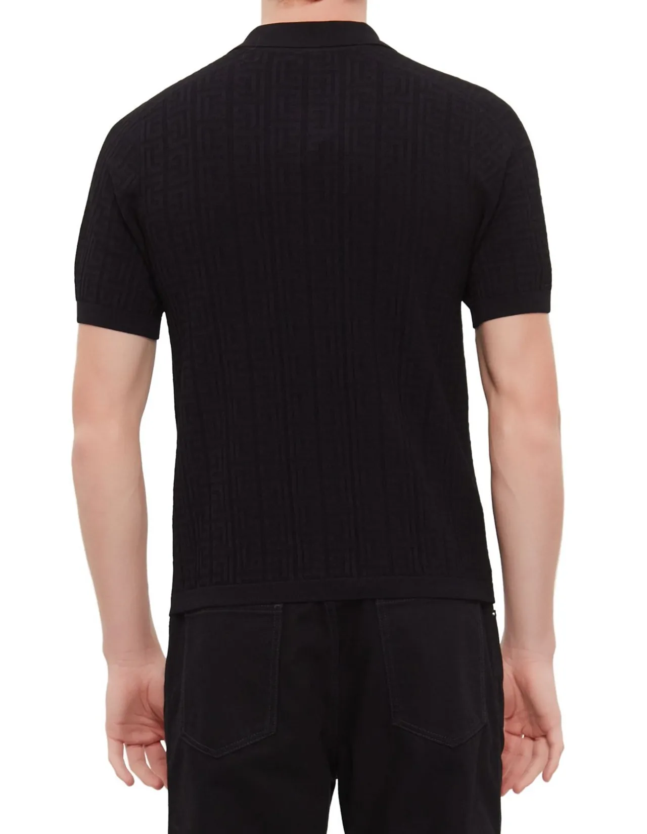 Monogram Viscose Knit Polo