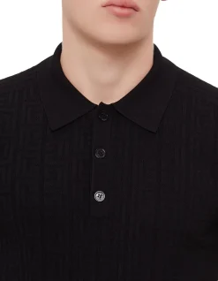 Monogram Viscose Knit Polo