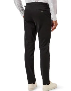 MORETON SINGLE PLEAT COTTON TROUSER
