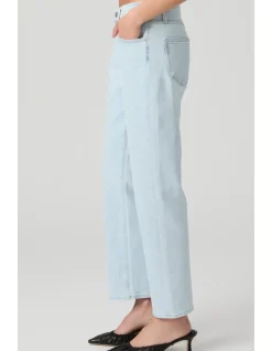 Morgan Ankle Mid Rise Straight Leg Jeans