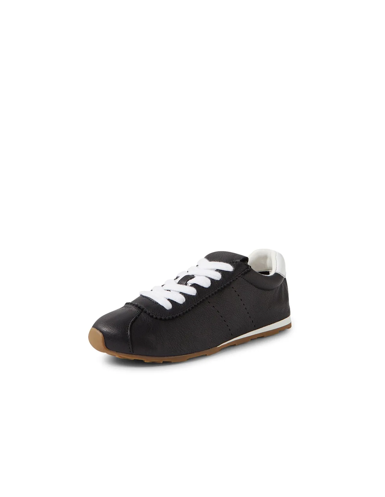Mousi Retro Lace Up Leather Sneakers