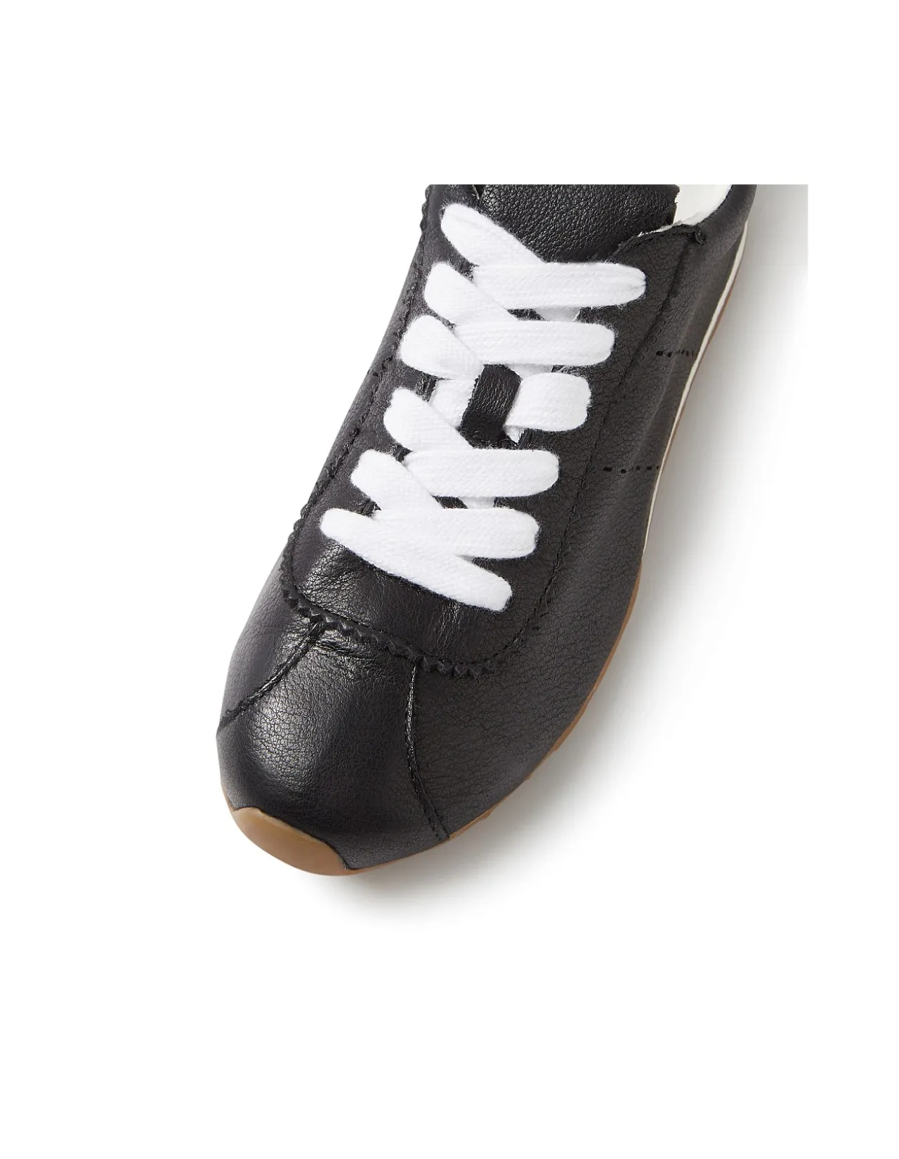 Mousi Retro Lace Up Leather Sneakers