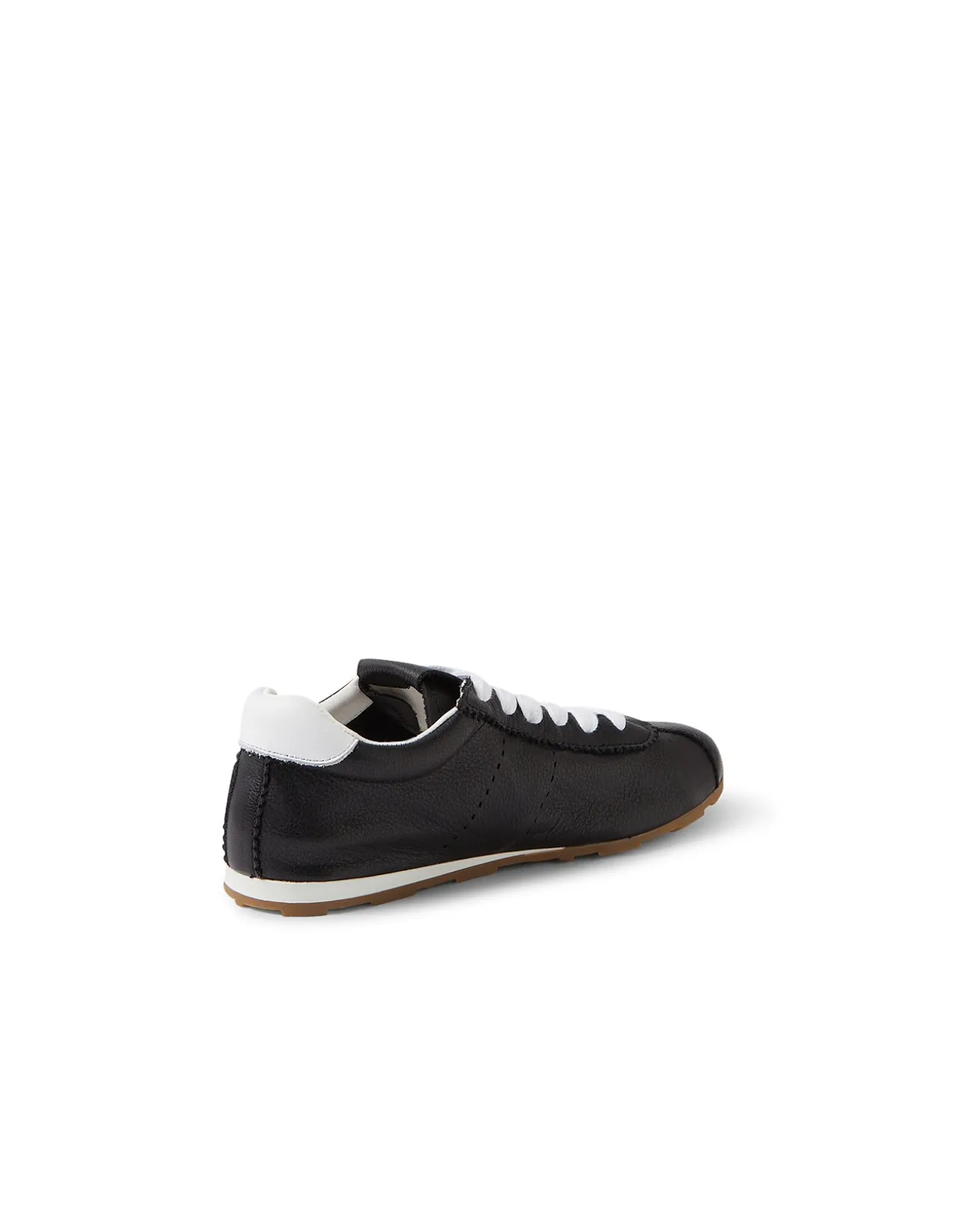 Mousi Retro Lace Up Leather Sneakers