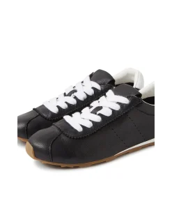 Mousi Retro Lace Up Leather Sneakers