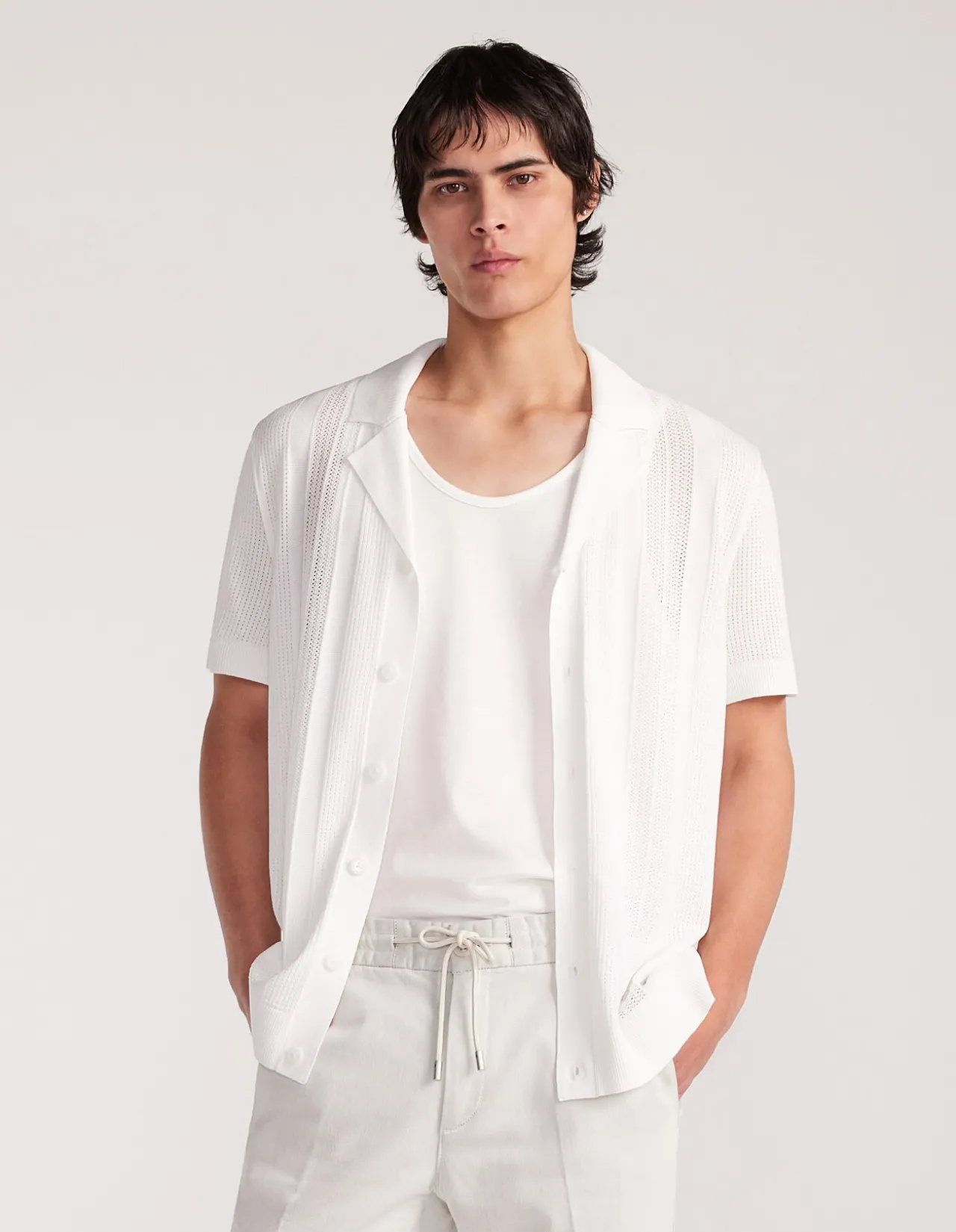MULTI STITCH KNIT SHIRT