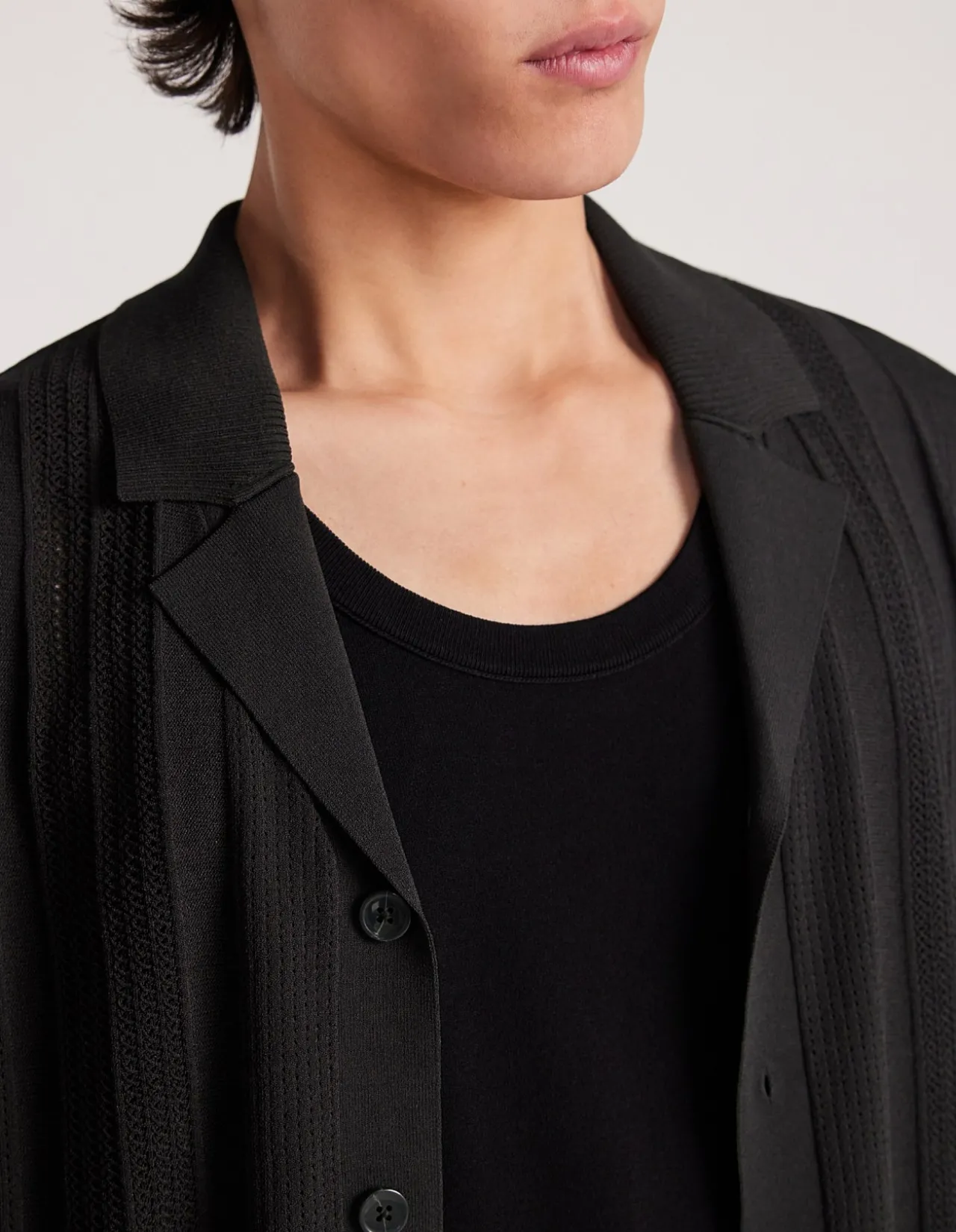 MULTI STITCH KNIT SHIRT