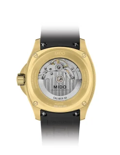 Mutifort TV Yellow Gold PVD Black Dial