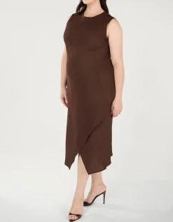 NADIA LINEN MIDI DRESS