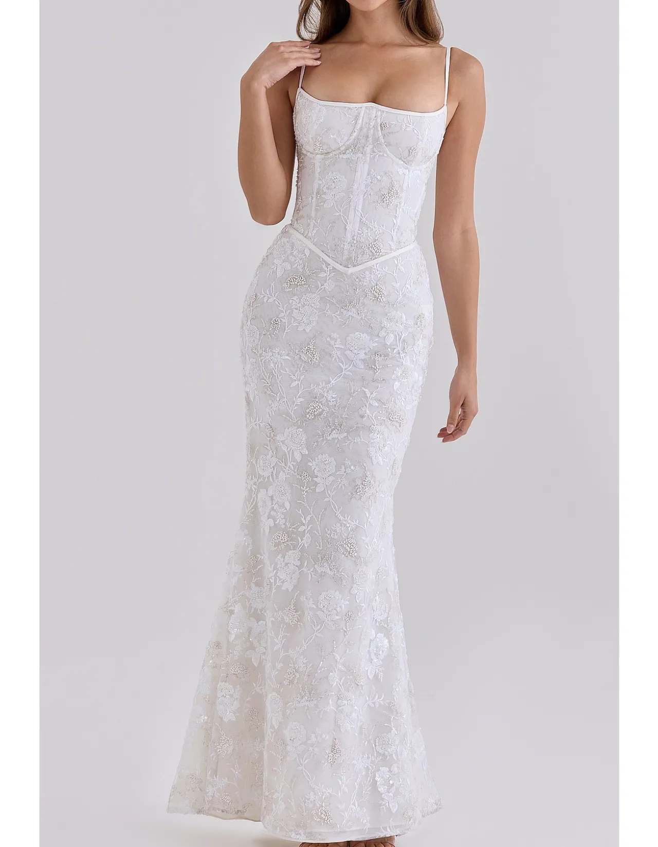 NAIMA HAND BEADED MAXI DRESS