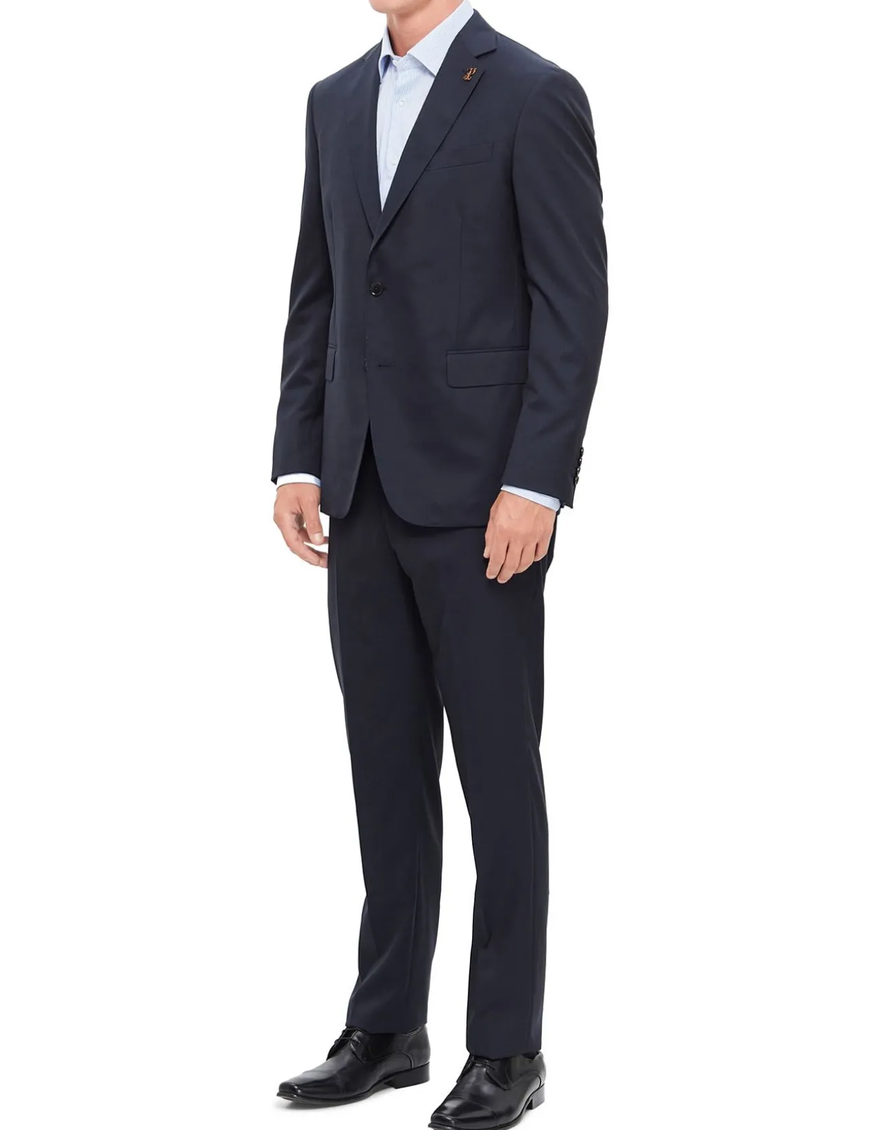 Navy Blue Lightweight Wool Suit