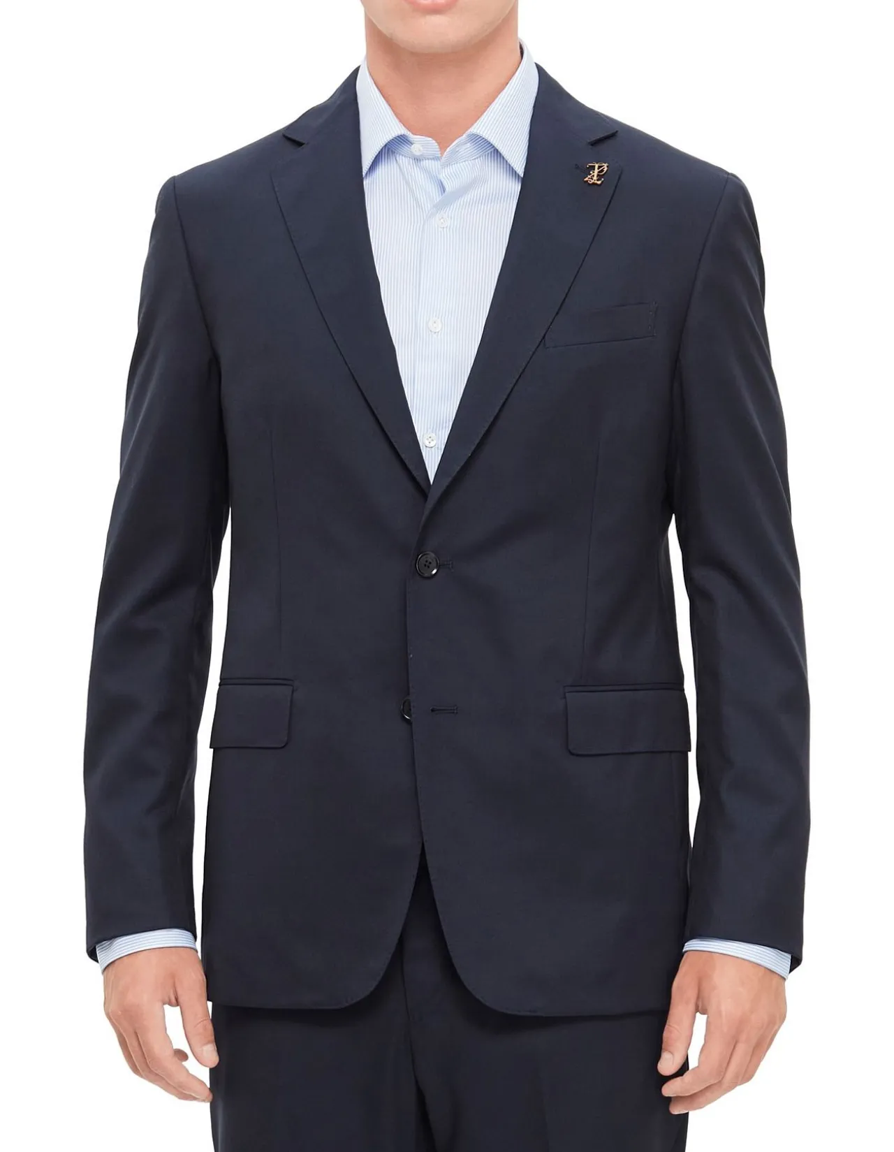 Navy Blue Lightweight Wool Suit