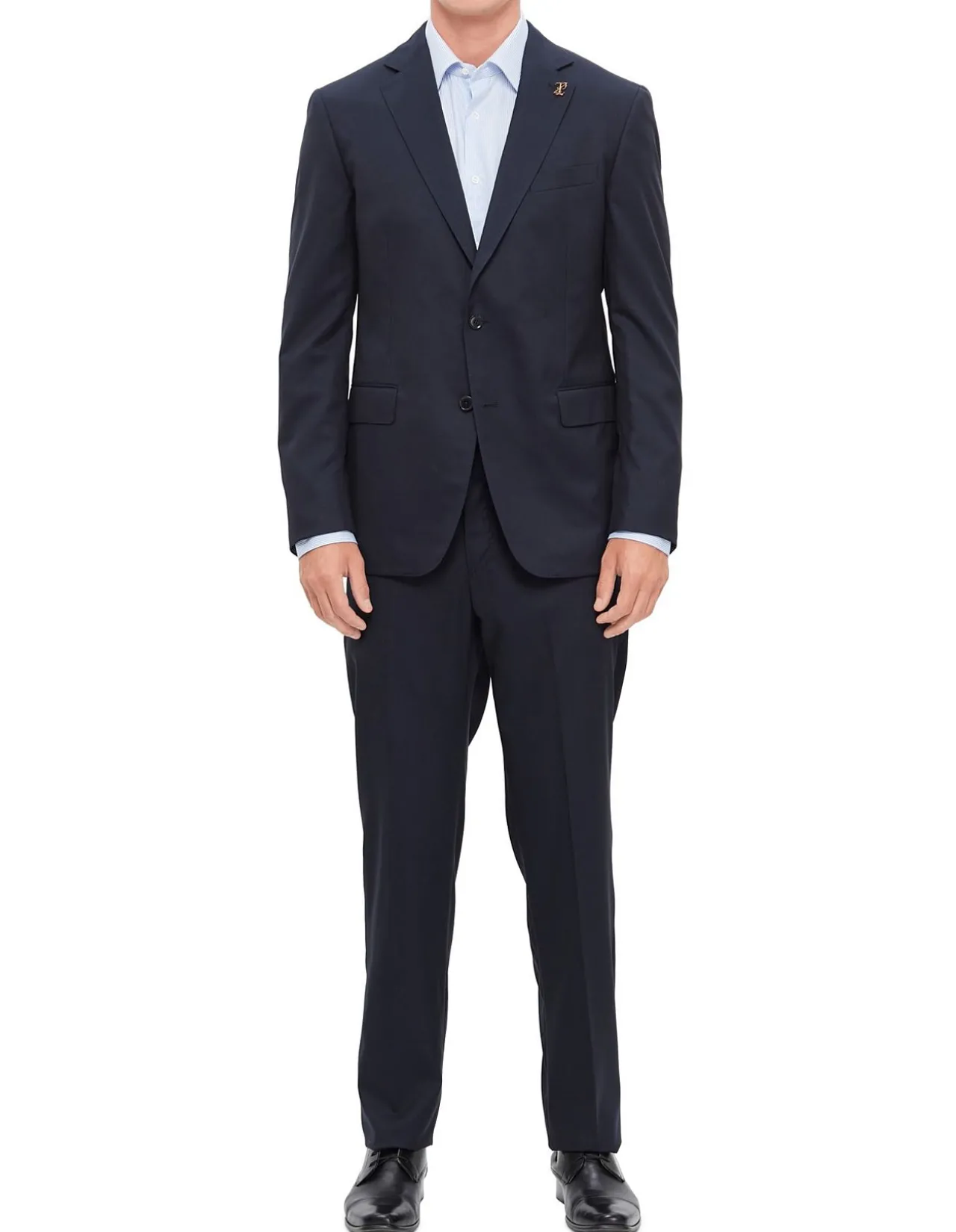 Navy Blue Lightweight Wool Suit
