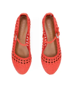 Nell Woven Mary Jane Flats